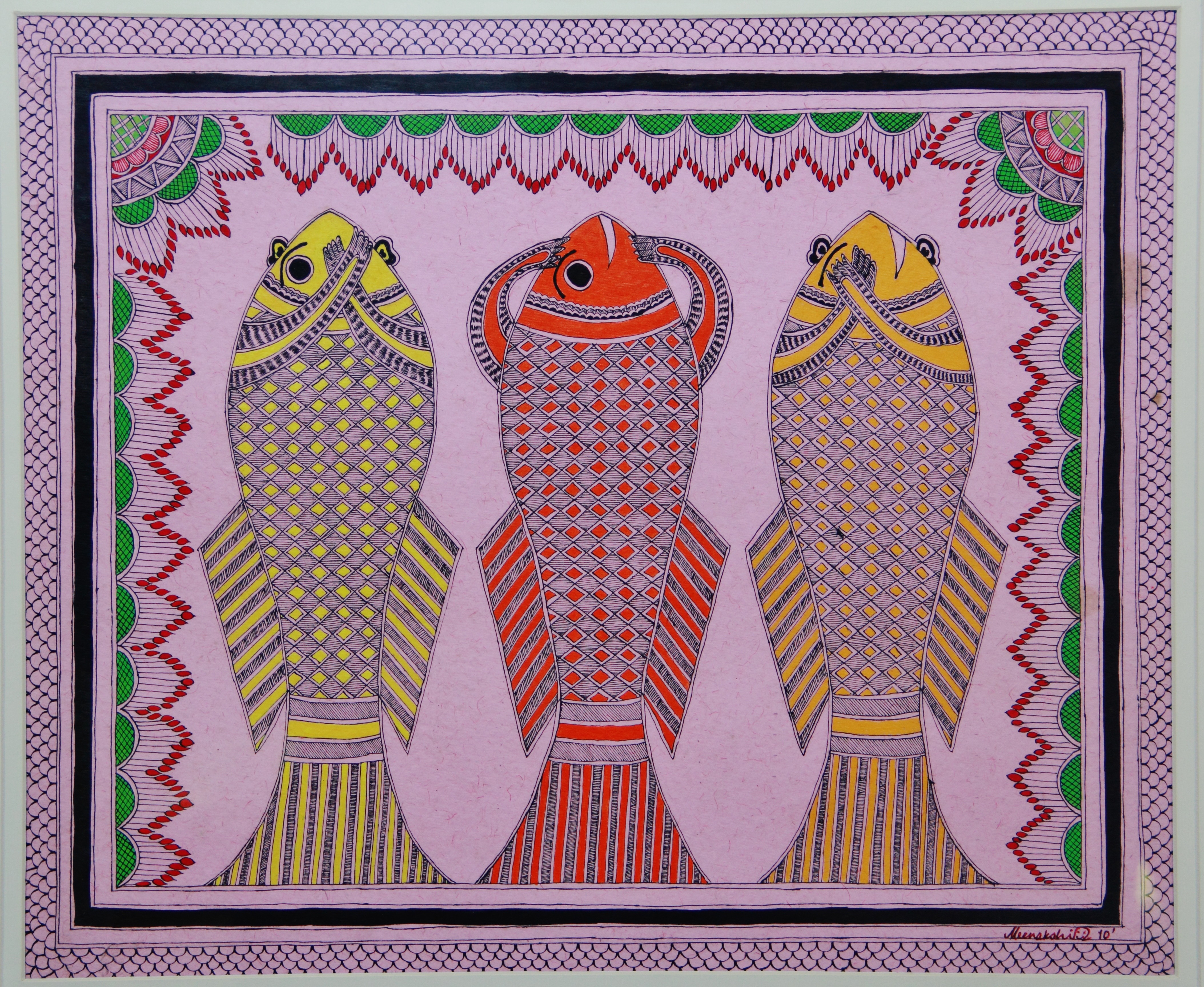 One of the earliest works in Madhubani Style. 
