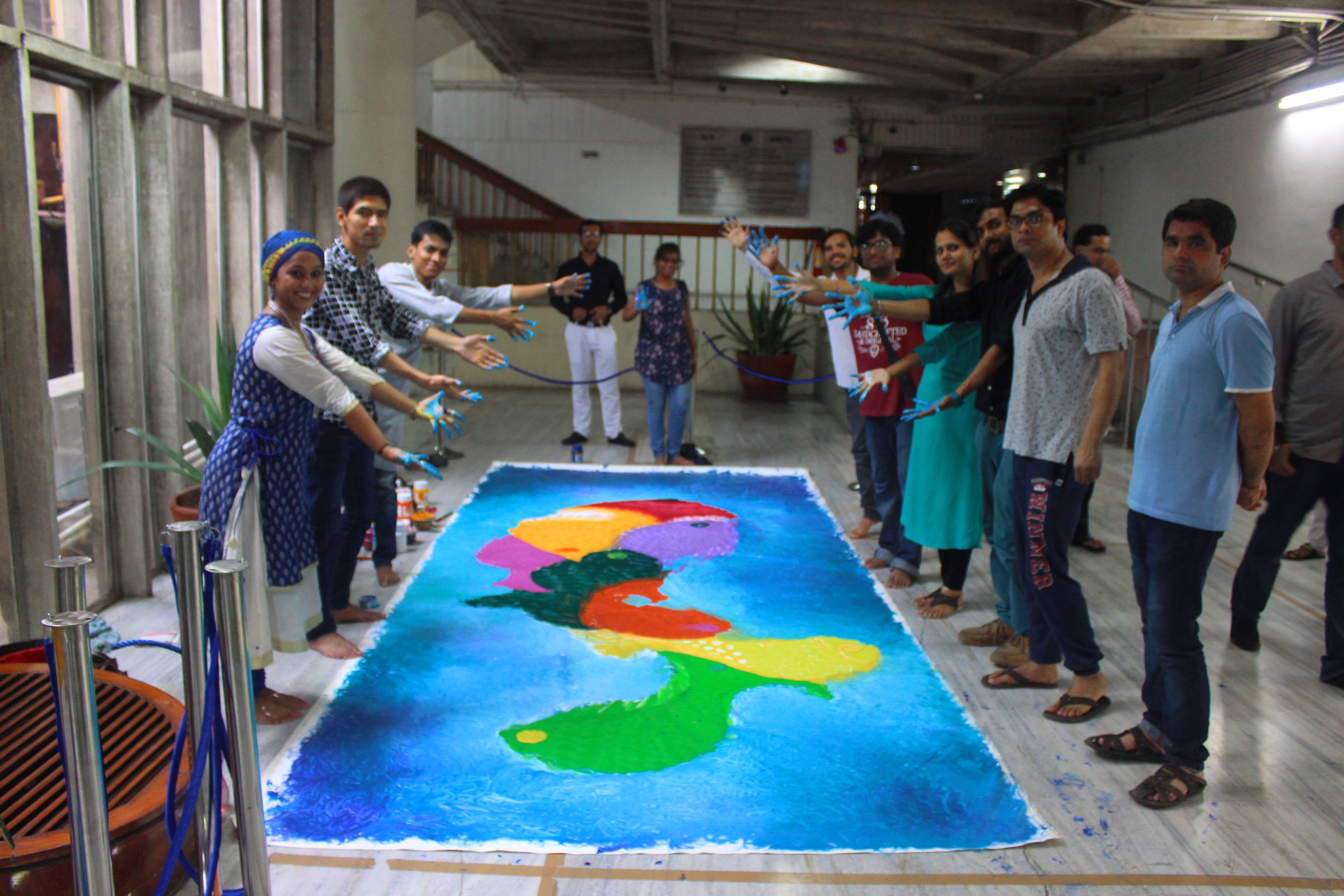 Part of the relational art project Artologue at South Asia University